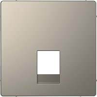 Лицевая панель Schneider Electric Merten D-Life для 1-м. розетки RJ11 никель